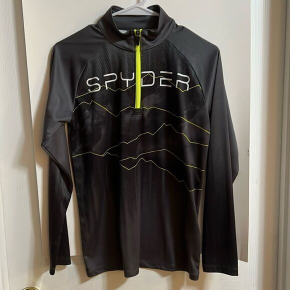 Youth boys size XL Spyder half zip long sleeve Limitless Rising gray shirt. - Picture 1 of 5